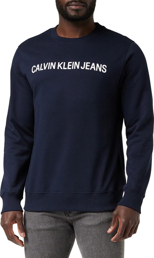 Calvin Klein Jeans Men's Core Institutional Logo Sweatshirt - ShopStyle  Jumpers & Hoodies