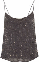 Thumbnail for your product : Alice + Olivia Harmon Bead-embellished Crepe De Chine Camisole