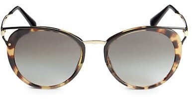 Prada 54MM Rounded Cat Eye Sunglasses - ShopStyle