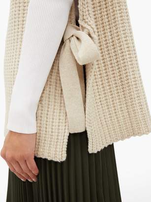 See by Chloe Side-tie Ribbed High-neck Sweater - Womens - Ivory