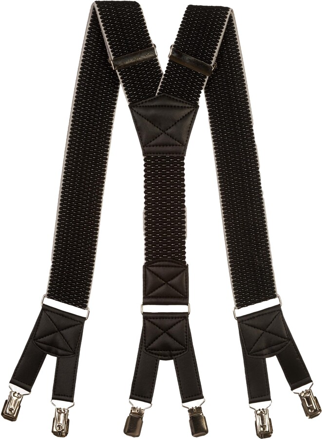 Olata Heavy Duty Hosenträger Y-Form - 4cm Breit Mit 6 Metallclips Verstellbar