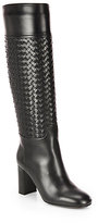 Thumbnail for your product : Bottega Veneta Woven Leather Knee-High Boots