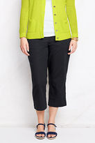 Thumbnail for your product : Lands' End Women's Plus Size Elastic Waist Linen Crop Pants