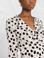Thumbnail for your product : RED Valentino Cherry-Print Wrap Dress