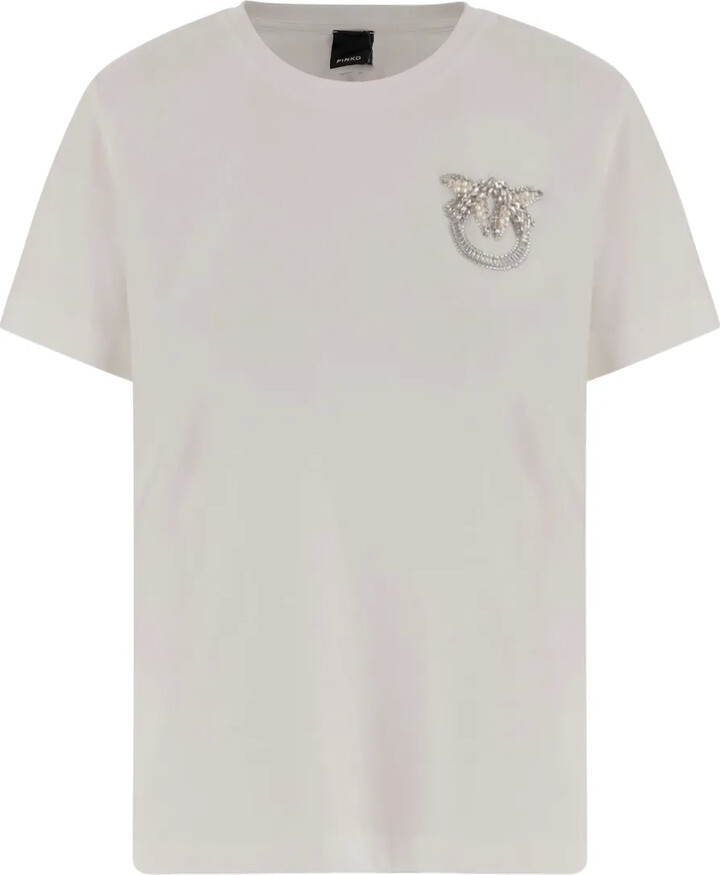 Pinko jewel-embellished crew-neck T-shirt