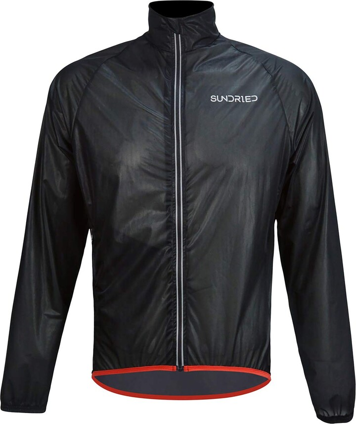 Sundried Lightweight Packable Running Rain Jacket (Black ShopStyle