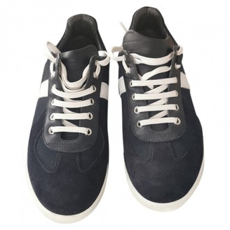 navy suede trainers