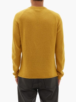 The Row Ulmer Raw-hem Cashmere Sweater - Yellow