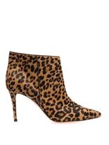 Thumbnail for your product : Gianvito Rossi Leopard-print calf-hair ankle boots