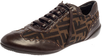 fendi lace up sneakers