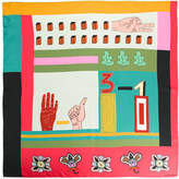 Thumbnail for your product : Valentino Valentino counting print scarf