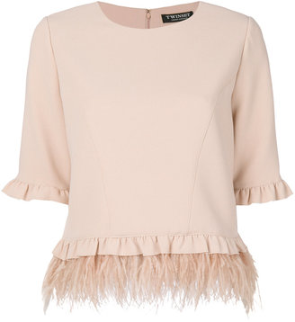 Twin-Set frilled detail blouse