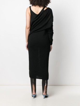 Almaz One-Shoulder Knitted Dress