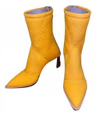 fendi yellow boots