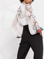 Thumbnail for your product : Alberta Ferretti Smocked Waist Trousers