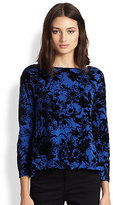 Thumbnail for your product : Rebecca Taylor Flocked Jersey Tee