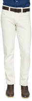 Thumbnail for your product : Loro Piana Five-Pocket Stretch Denim Jeans, Cream