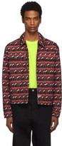 Thumbnail for your product : Kenzo Black and Red Denim Rice Bags Jacket