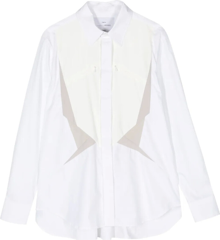 Fumito Ganryu Long-Sleeve Cotton-Blend Shirt