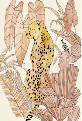 Langley Street™ Blush Cheetah I by Annie Warren - Print