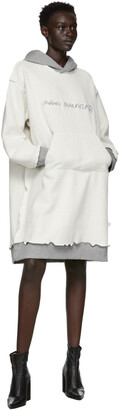MM6 MAISON MARGIELA Off-White Reversible Hoodie Dress