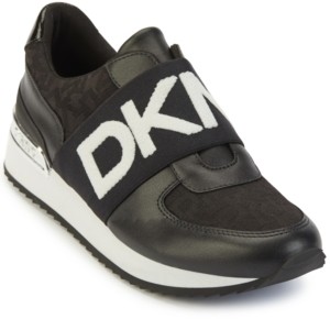 dkny white leather sneakers