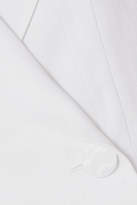 Thumbnail for your product : 16Arlington Double-breasted Satin-twill Blazer - White