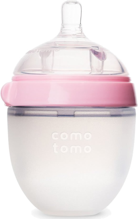 Comotomo Natural Feel Baby Bottle 5 oz - Pink