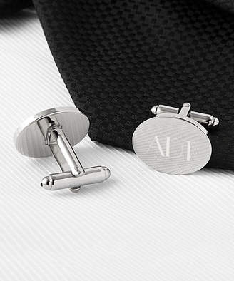 Cathy's Concepts Silver Oval Initials Cuff Link Set