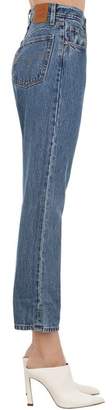 Levi's 501 Cropped Cotton Denim Jeans
