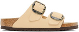 Thumbnail for your product : Birkenstock Beige Leather Narrow Big Buckle Arizona Sandals