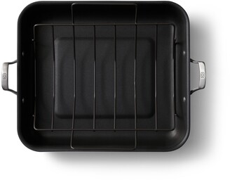 Calphalon Premier Hard-Anodized Nonstick 16-Inch Roaster with Rack, Black