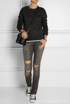 Thumbnail for your product : R 13 Distressed mid-rise skinny jeans