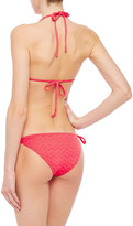 Thumbnail for your product : Melissa Odabash Stretch-jacquard Low-rise Bikini Briefs