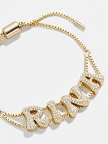 Thumbnail for your product : Custom Slider Bracelet: Retro Gold Pavé