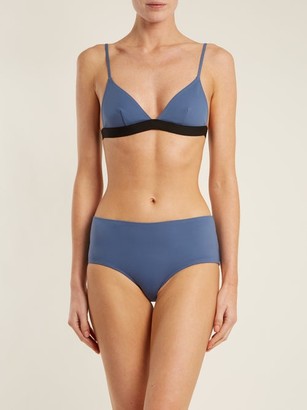 Rochelle Sara The Garine Triangle Bikini Top - Blue