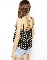 Thumbnail for your product : ASOS COLLECTION Daisy Print Cami Top