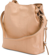 Thumbnail for your product : Vince Camuto Leather Dario Pleated Shoulder Bag