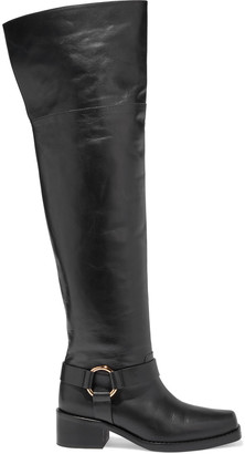 leather thigh boots for sale