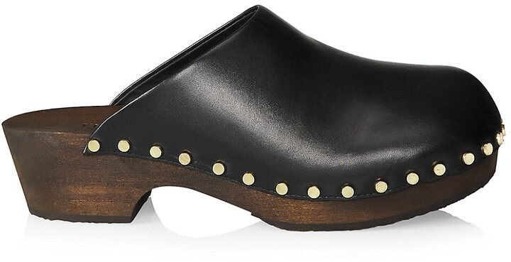 studded clog heels