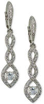 Thumbnail for your product : Giani Bernini Cubic Zirconia Pavé Twist Drop Earrings in Sterling Silver, Created for Macy's