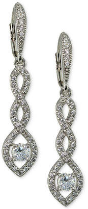 Giani Bernini Cubic Zirconia Pavé Twist Drop Earrings in Sterling Silver, Created for Macy's