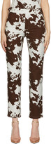 Thumbnail for your product : Miaou Brown Cow Print Lou Trousers