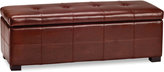 Thumbnail for your product : Ballston Leather Tufted Storage Bench, Direct Ships for just $9.95
