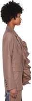 Thumbnail for your product : Unravel Ruffled Wool Blend Blazer