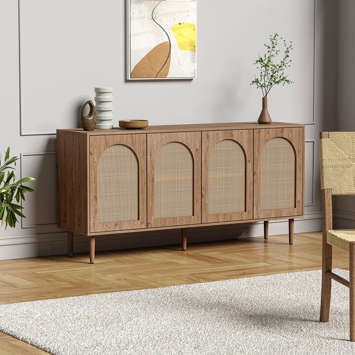 Uirico Multifunctional Buffet Sideboard with Rattan Design by HULALA HOME ShopStyle