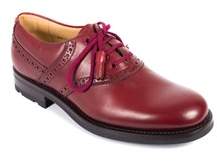Church's Women's Cherry-red Leather Tassel Lace Oxfords.
