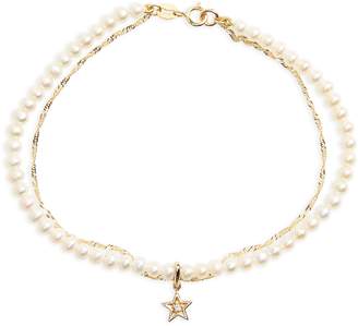Poppy Finch Pave Diamond & Pearl Chain Bracelet