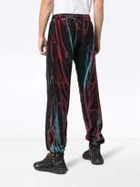 Thumbnail for your product : Stain Shade red and blue paint print sweatpants