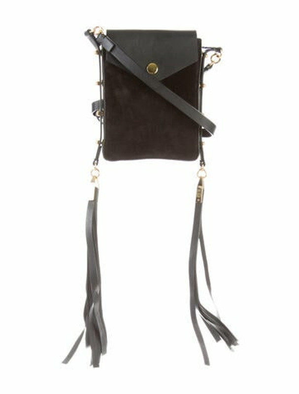 Isabel Marant Teinsy Fringe Suede Crossbody Bag Black ShopStyle